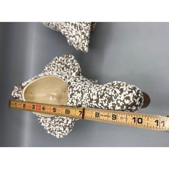 Vtg Set of 2 Royal Haeger Speckled Duck Planter Speckled Glaze - Picture 9 of 9